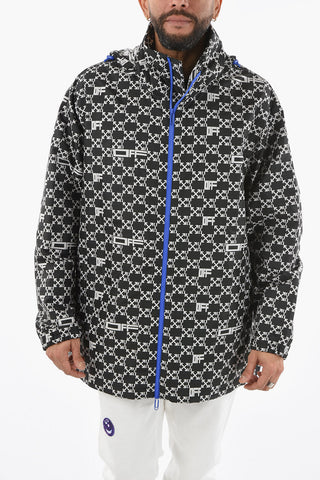 Monogram Printed Nylon Windbreaker
