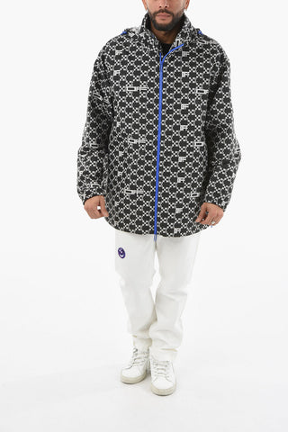 Monogram Printed Nylon Windbreaker