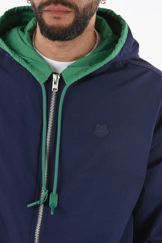 Nylon Hooded Parka with K-TIGER Print