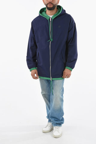 Nylon Hooded Parka with K-TIGER Print