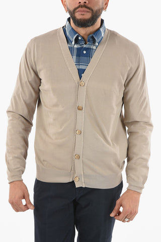 Cardigan a Tinta Unita con Scollo a V
