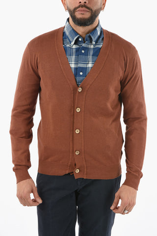 Cardigan a Tinta Unita con Scollo a V