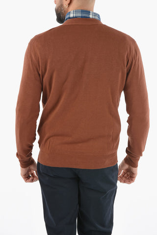 Cardigan a Tinta Unita con Scollo a V