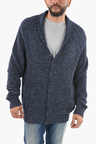 Maxi Cardigan in Coton Soft Heavy con Bottoni
