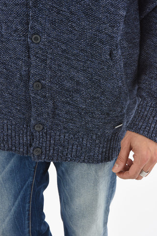 Maxi Cardigan in Coton Soft Heavy con Bottoni