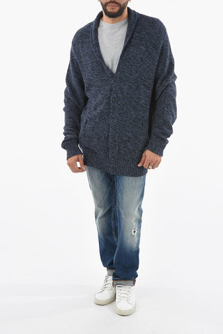 Maxi Cardigan in Coton Soft Heavy con Bottoni