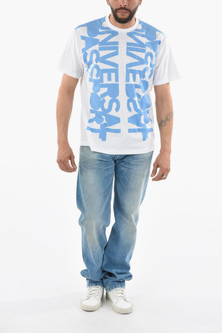 REBURBERRY T-shirt girocollo con Stampa UNIVERSAL PASSPORT