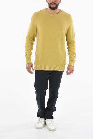 Maglia Girocollo in Cotone con Taschino