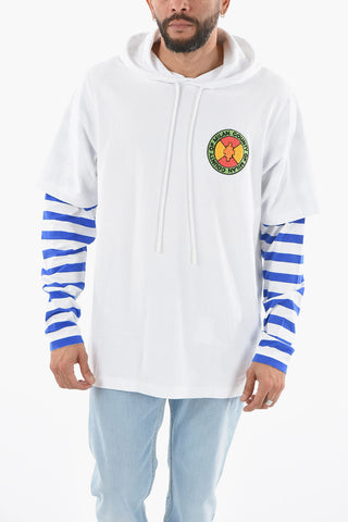 Double-layered COUNTY PARK Hooded T-Shirt
