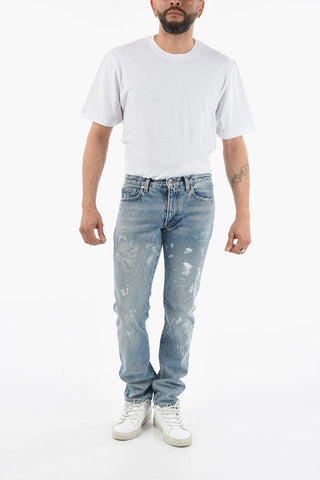Jeans Skinny Fit DIAG OUTLINE Effetto Vissuto 15cm