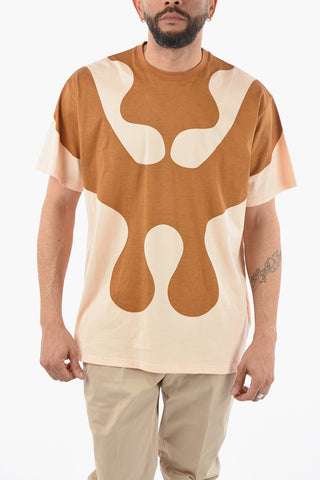 Crewneck T-shirt with BOO MONSTER Print