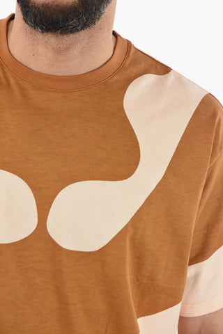 Crewneck T-shirt with BOO MONSTER Print