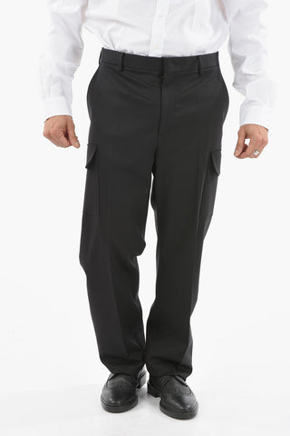Virgin Wool Pants With Side Pockets