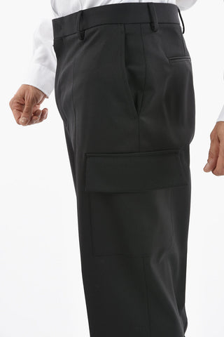 Virgin Wool Pants With Side Pockets