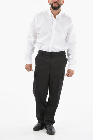 Virgin Wool Pants With Side Pockets