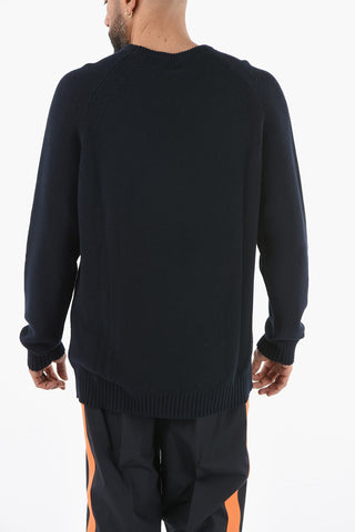 Lightweight Crew-neck Sweater with Breast Pocket