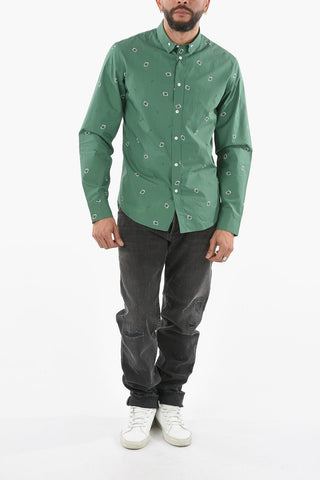 Button-down Shirt with BANDANA Print