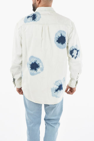 Removable Utility Pockets SHIBORI Denim Jacket