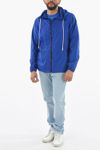 Hooded TEMPERA CROSS Nylon Windbreaker