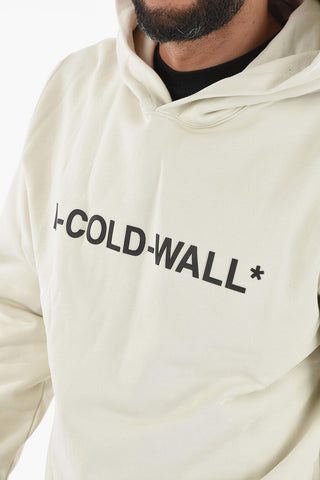 Cotton Hoodie with Debossed Lettering Logo