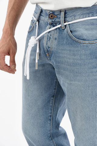 Rope Belt BLEACH Cropped Fit Denims 18cm