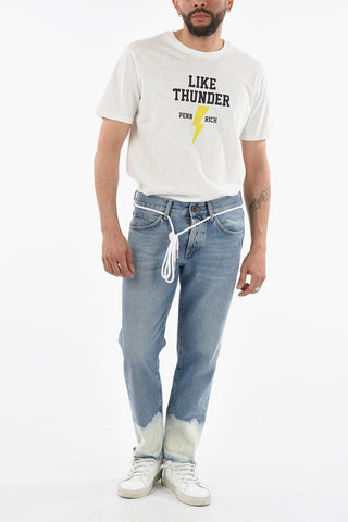 Rope Belt BLEACH Cropped Fit Denims 18cm