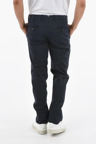 ID Cotton-twill Chino Pants with Adjustable Waist