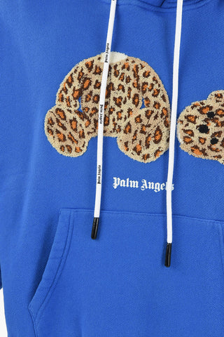 Felpa LEOPARD BEAR a Tinta Unita con Cappuccio