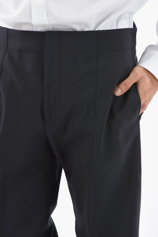 4 Pockets Wool Blend Pants