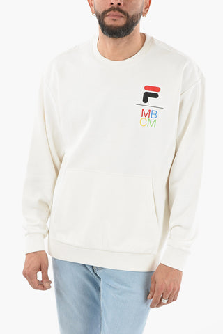 FILA FUSION Double Layered Crew-neck Sweatshirt with Embroidered Logo