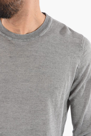 Maglia Girocollo in lino Leggero a Tinta Unita