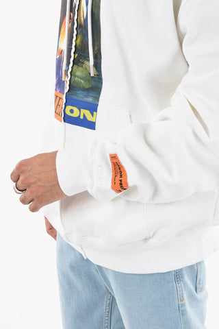Printed SPLIT HERONS Hoodie