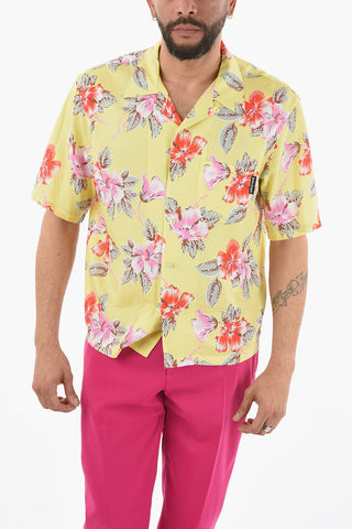 Breast-pocket HIBISCUS BOWLING Shirt