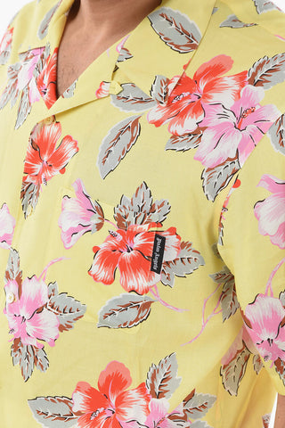 Breast-pocket HIBISCUS BOWLING Shirt