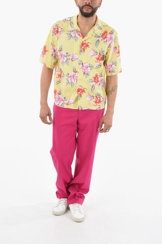 Breast-pocket HIBISCUS BOWLING Shirt