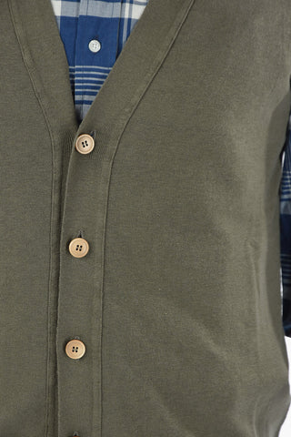 V-Neck Flax and Cotton Vest