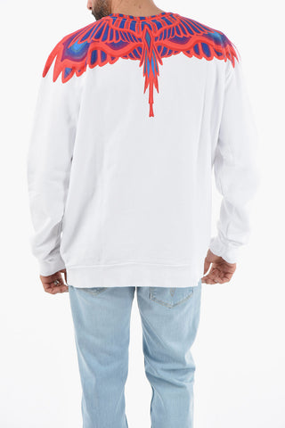 Crew Neck CURVES WINGS Printed Sweatshirt