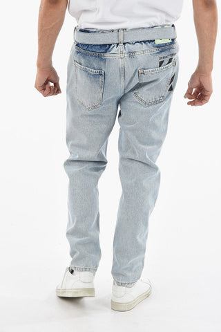 Belted DIRTY Slim Fit Denims 16cm