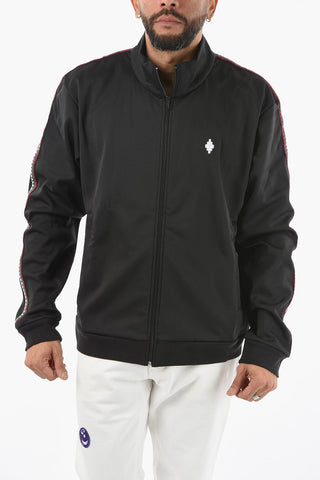 Felpa Mock Neck CROSS TAPE con Zip Frontale