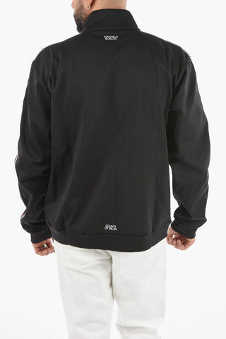 Felpa Mock Neck CROSS TAPE con Zip Frontale