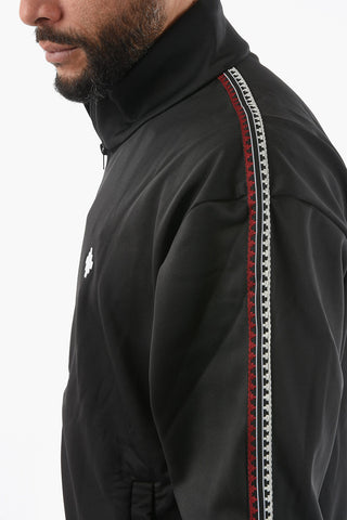 Felpa Mock Neck CROSS TAPE con Zip Frontale