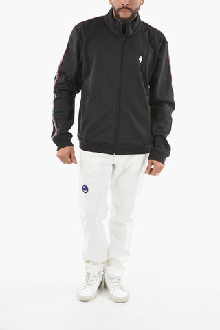 Felpa Mock Neck CROSS TAPE con Zip Frontale