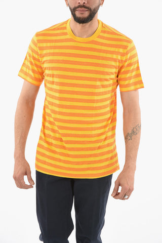 Striped Flax and Cotton LEWIS T-Shirt