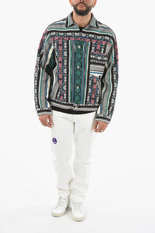 Jacquard Overshirt with Breast Pocket