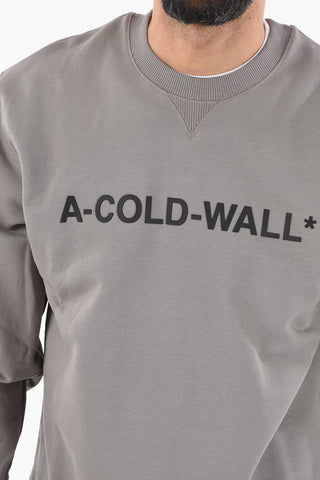 Logo Embossed Crew-neck Sweatshirt