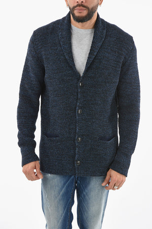 2 Pockets Cotton Blend Cardigan