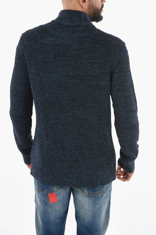 2 Pockets Cotton Blend Cardigan