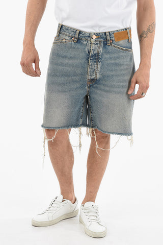 Fray-edged MANHATTAN Denim Shorts