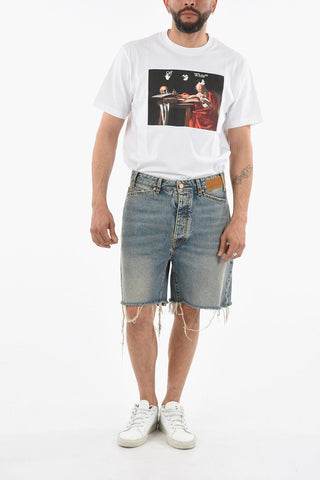 Fray-edged MANHATTAN Denim Shorts