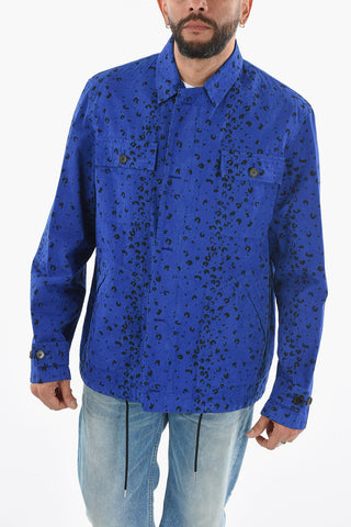 Animal Patterned Utility Overshirt